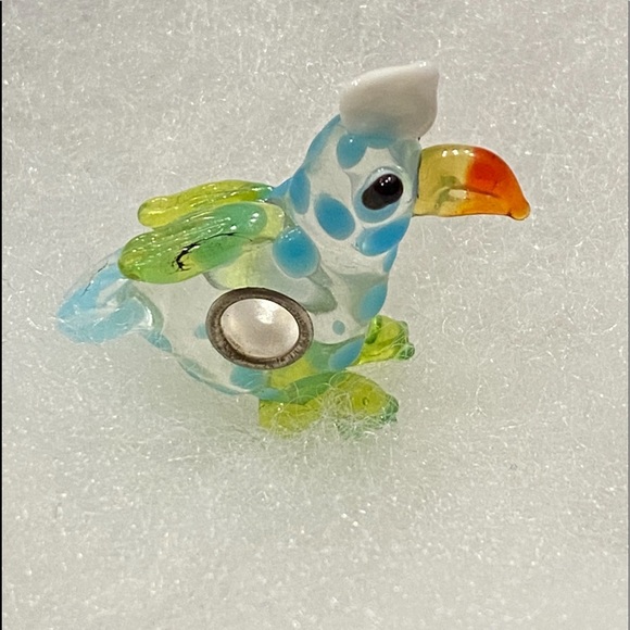 NEW•Murano Glass multicolor Parrot DIY charm - Picture 4 of 5